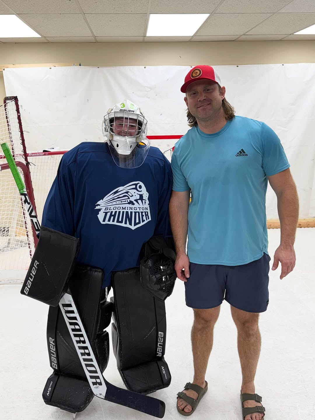 Bloomington Thunder goalie and Defiance coach from the Instagram feed